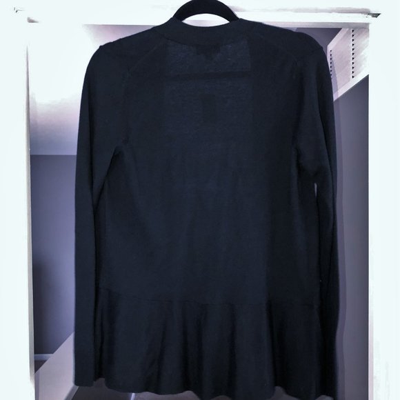 "SOLD" - Black Cardigan Sweater - Picture 3 of 4